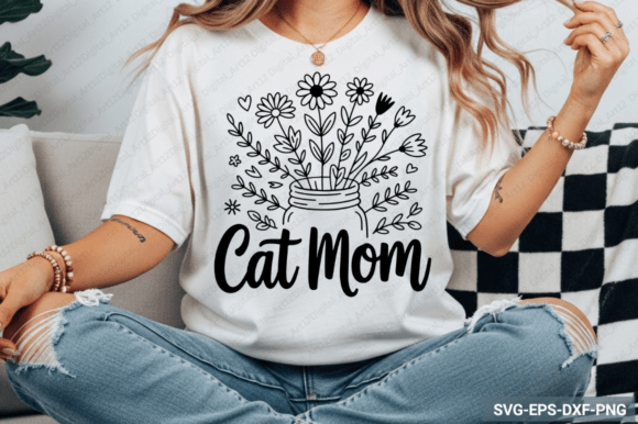 Cat Mom SVG: Graphics & Crafts for Design