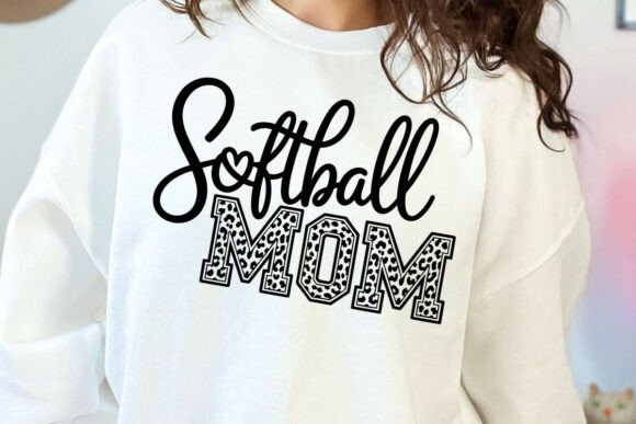 Cheetah Print Softball Mom SVG: Crafts & Graphics