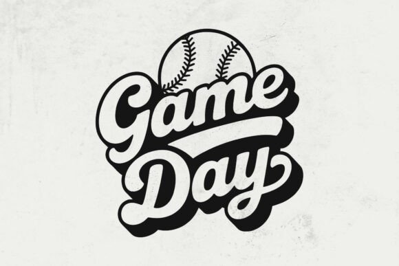 Game Day Baseball SVG: Retro Graphics for Crafts