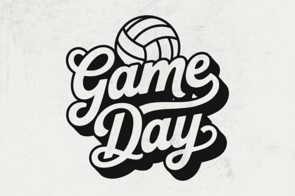 Game Day Volleyball SVG: Graphics for Crafts