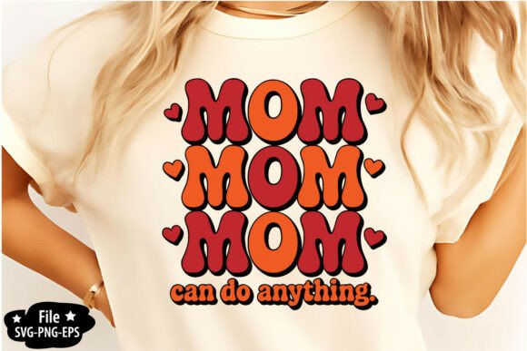 Mom Mom Mom SVG PNG: Graphics for Crafts