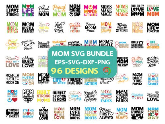 Mom SVG Bundle: Graphics for Crafts & Sales