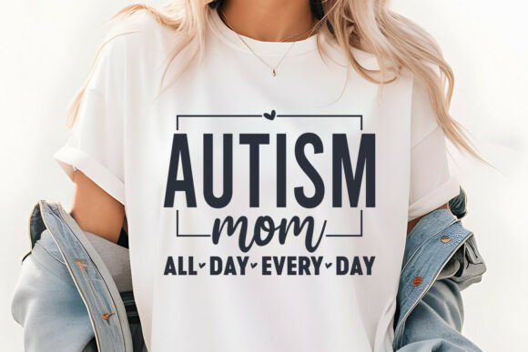 Retro Autism Mom SVG: Graphics for Crafts
