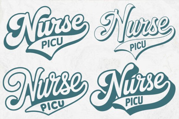 Retro PICU Nurse SVG: Graphics for Crafts