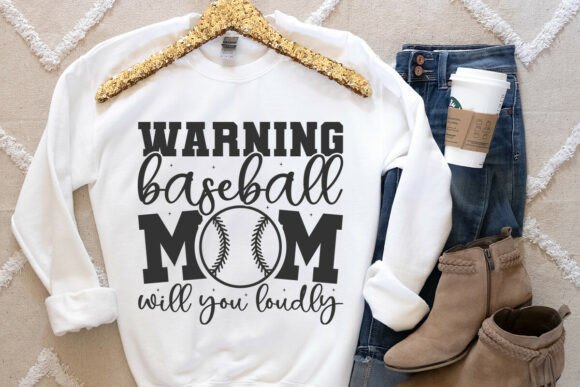 Warning Baseball Mom SVG for Crafts & Graphics